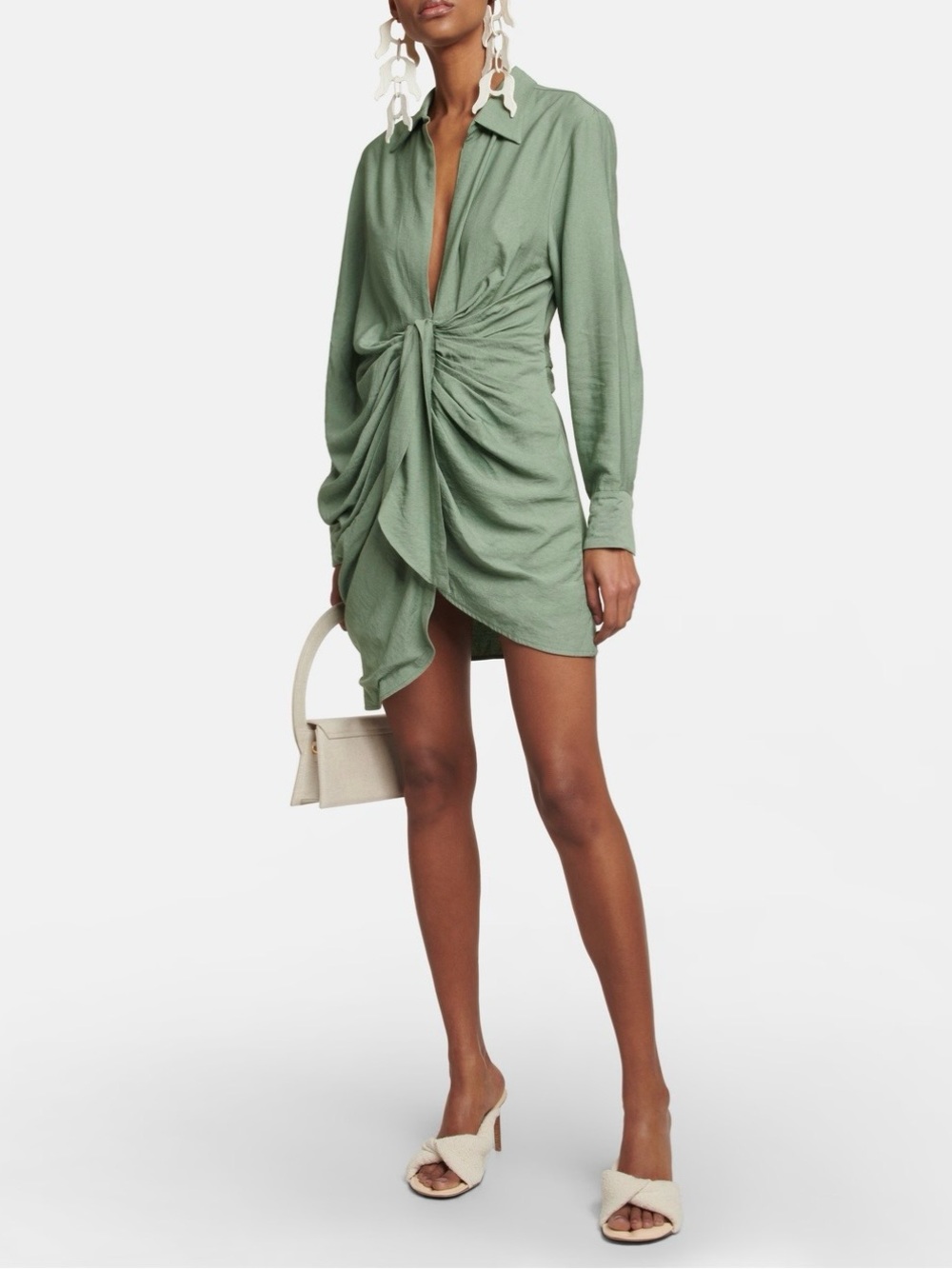 Jacquemus tie-detailed minidress